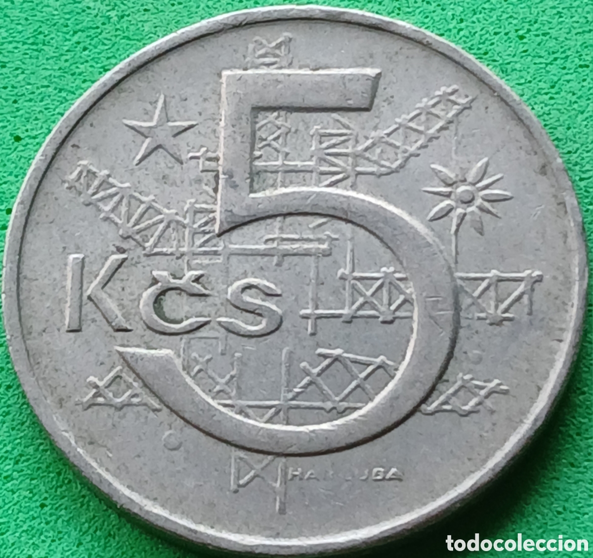 Monedas antiguas de Europa: Checoslovaquia 5 coronas 1967 km#60