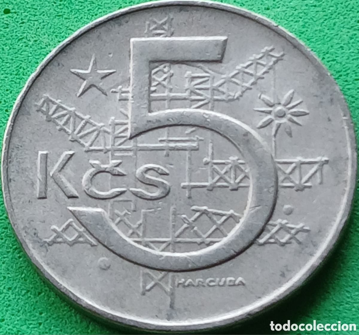Monedas antiguas de Europa: Checoslovaquia 5 coronas 1969 km#60