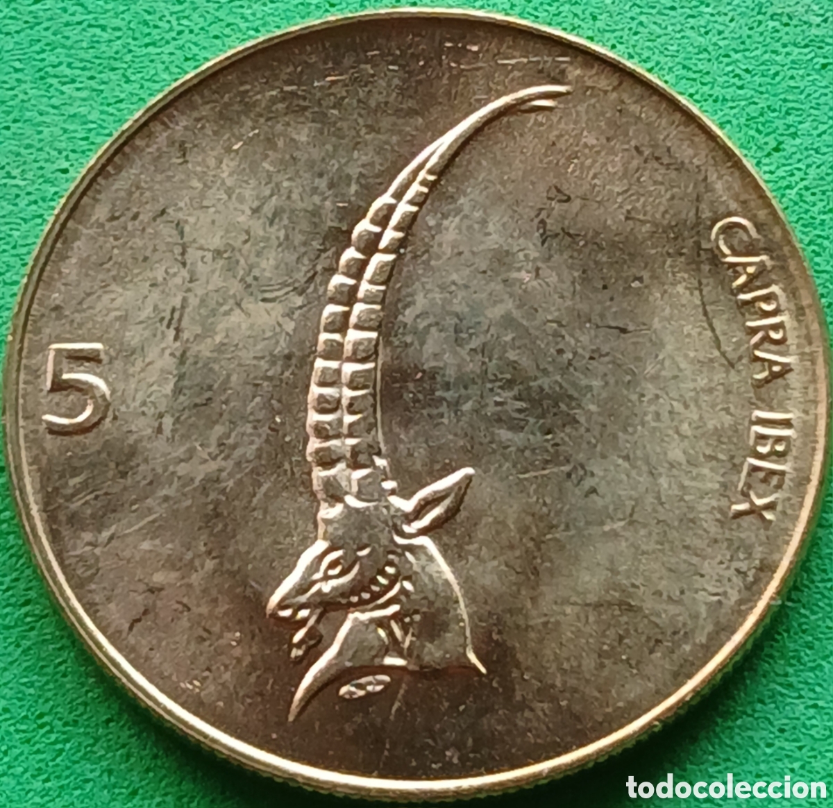 Monedas antiguas de Europa: Eslovenia 5 tolarjev 2000 km#6