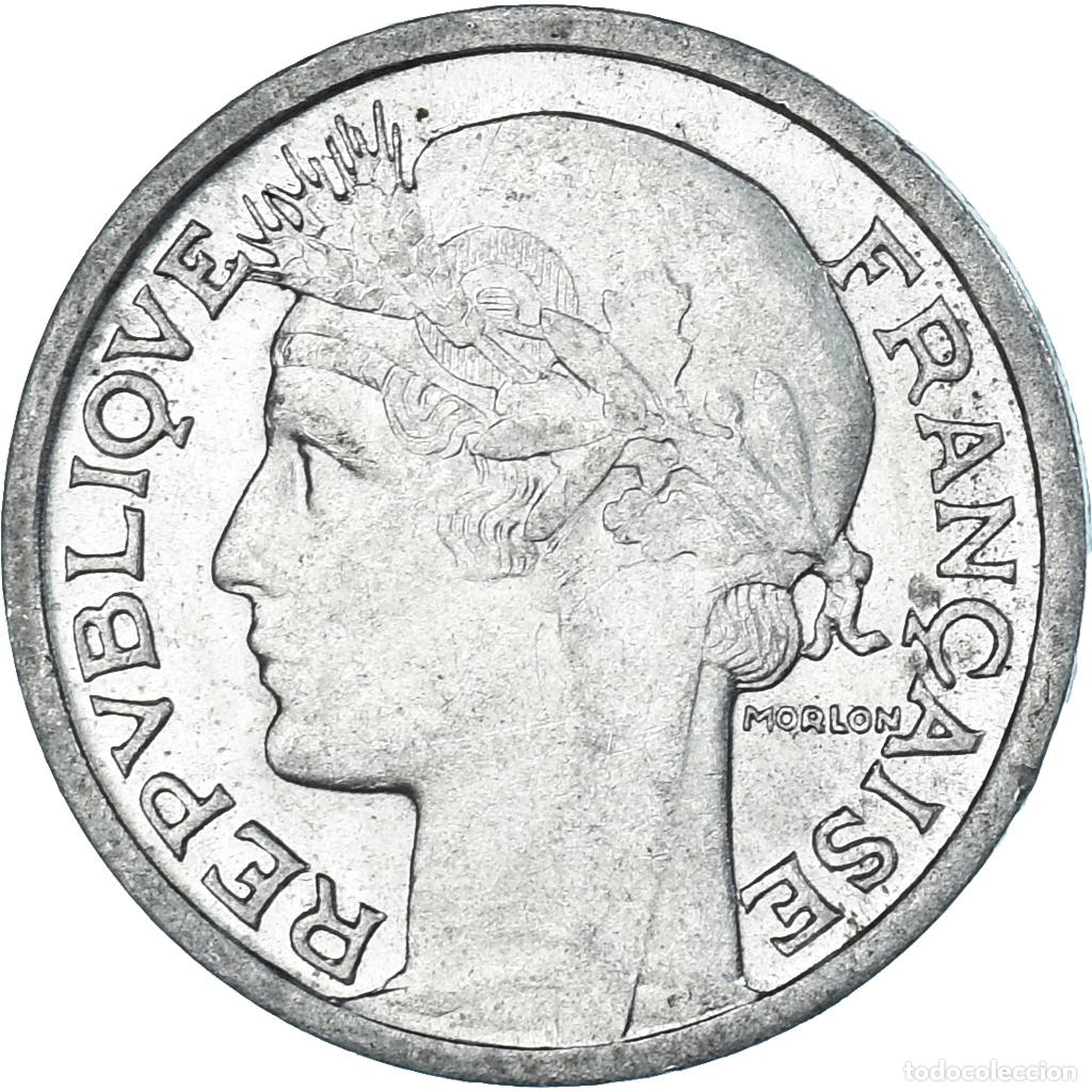 Monedas antiguas de Europa: [#1170027] Moneda, Francia, Morlon, 50 Centimes, 1946, Beaumont - Le Roger, MBC, Aluminio