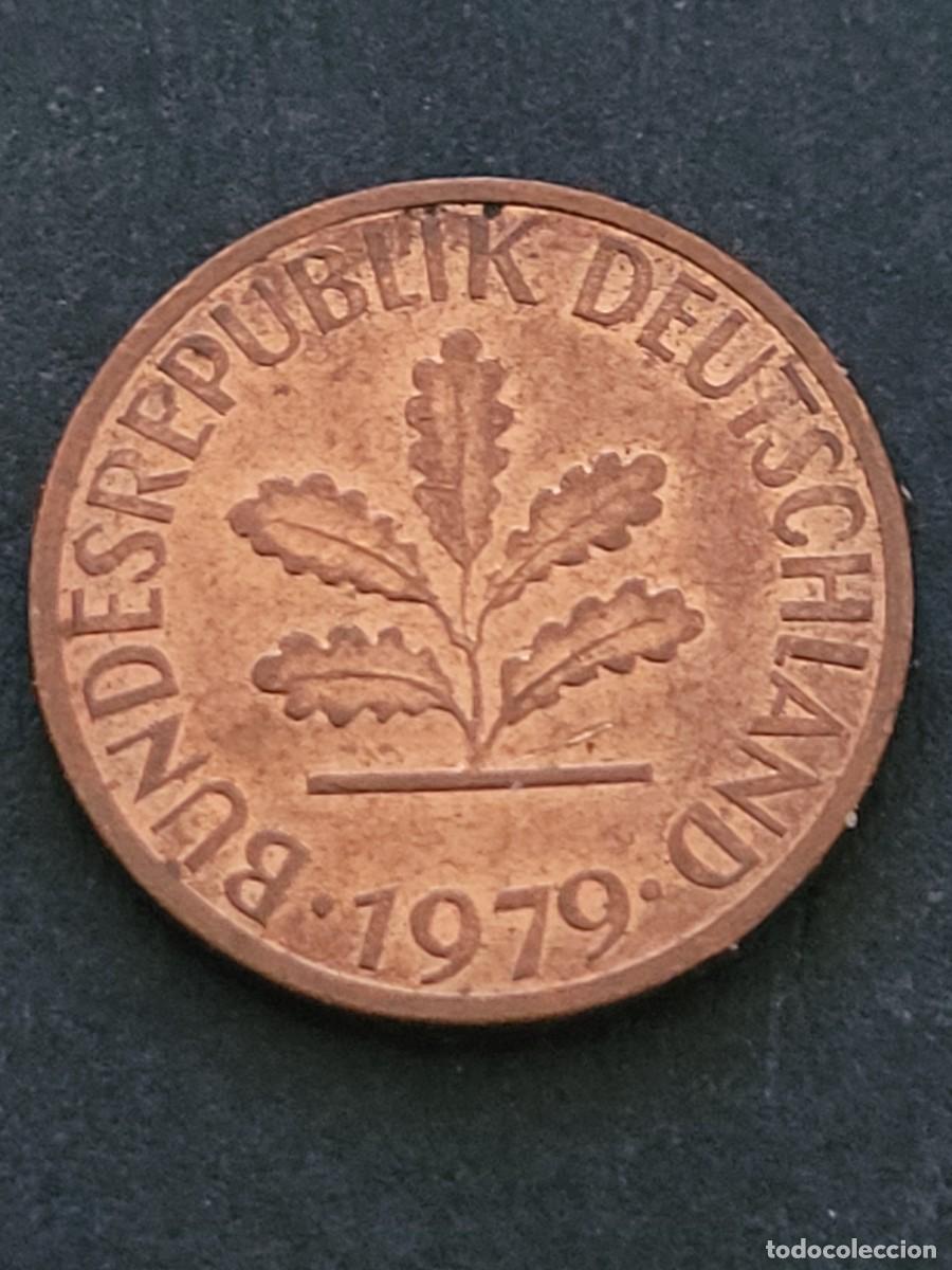 Monedas antiguas de Europa: Moneda 1 pfennig 1979 &rdquo;J&rdquo; Alemania RFA