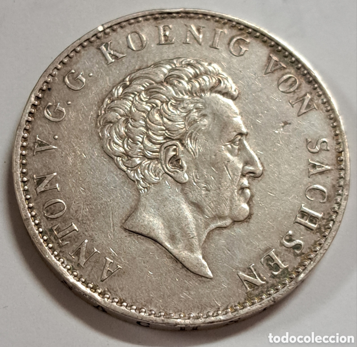 Monedas antiguas de Europa: Thaler de plata Sajonia a&ntilde;o 1835 Sachsen
