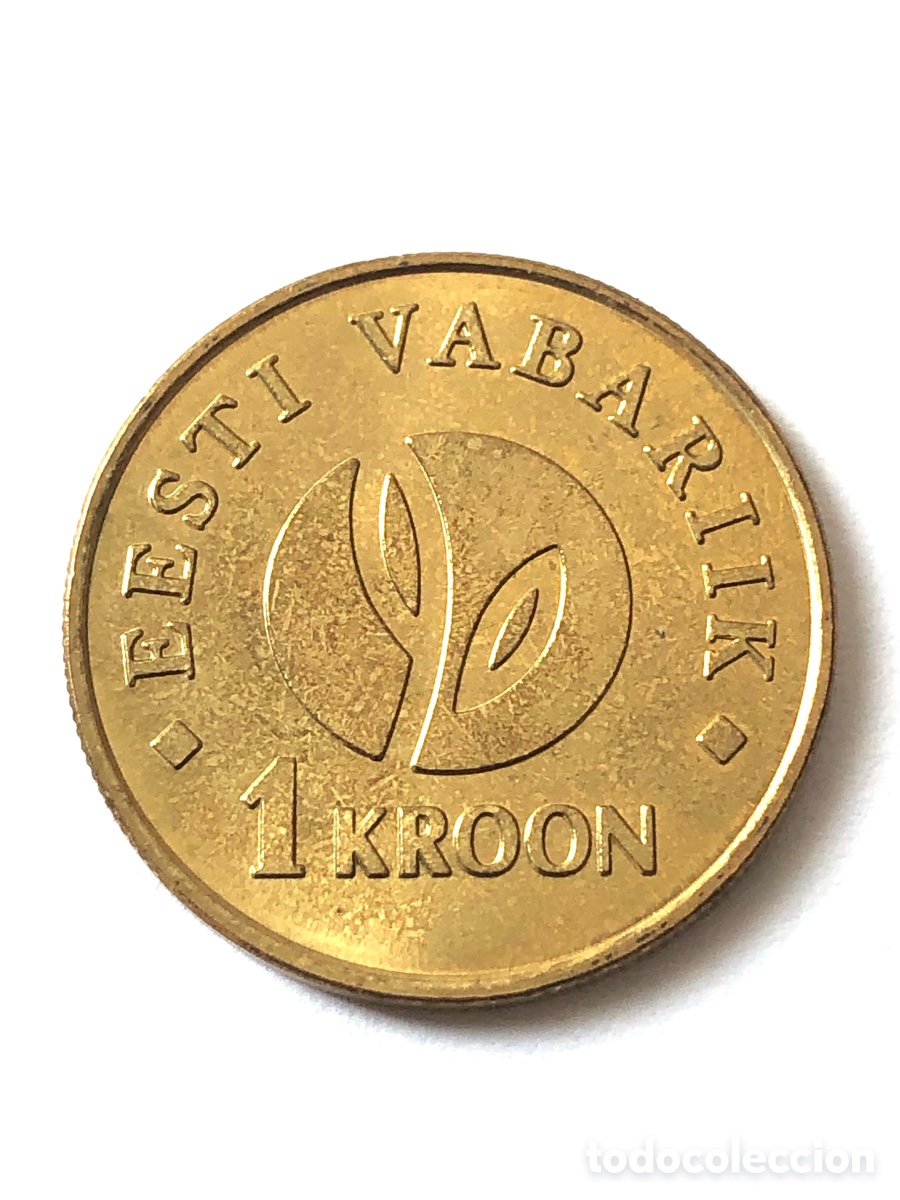 Monedas antiguas de Europa: Moneda de Estonia 1 corona 2008 (nueva)