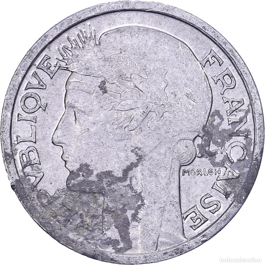 Monedas antiguas de Europa: [#228046] Francia, 50 Centimes, Morlon, 1945, Castelsarrasin, Aluminio, MBC, KM:894.3a