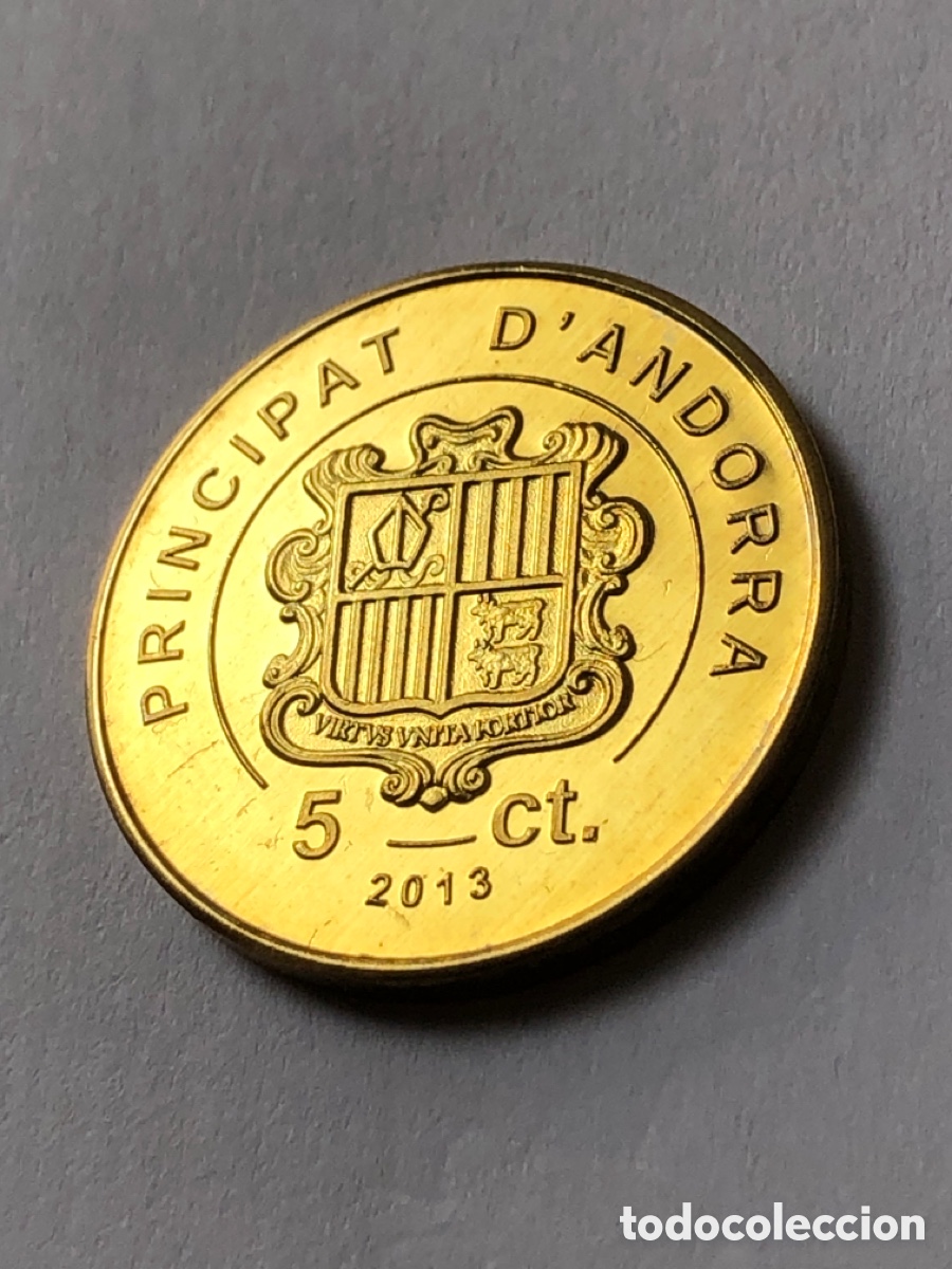 Monedas antiguas de Europa: Moneda de Andorra 5 c&eacute;ntimos 2013- Pont de la Margineda (nuevo)