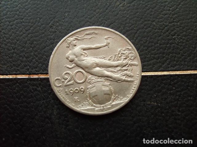 Monedas antiguas de Europa: ITALIA 20 CENTESIMI 1909