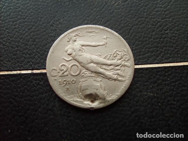 Monedas antiguas de Europa: ITALIA 20 CENTESIMI 1910