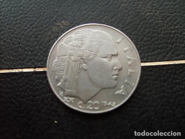 Monedas antiguas de Europa: ITALIA 20 CENTESIMI 1942