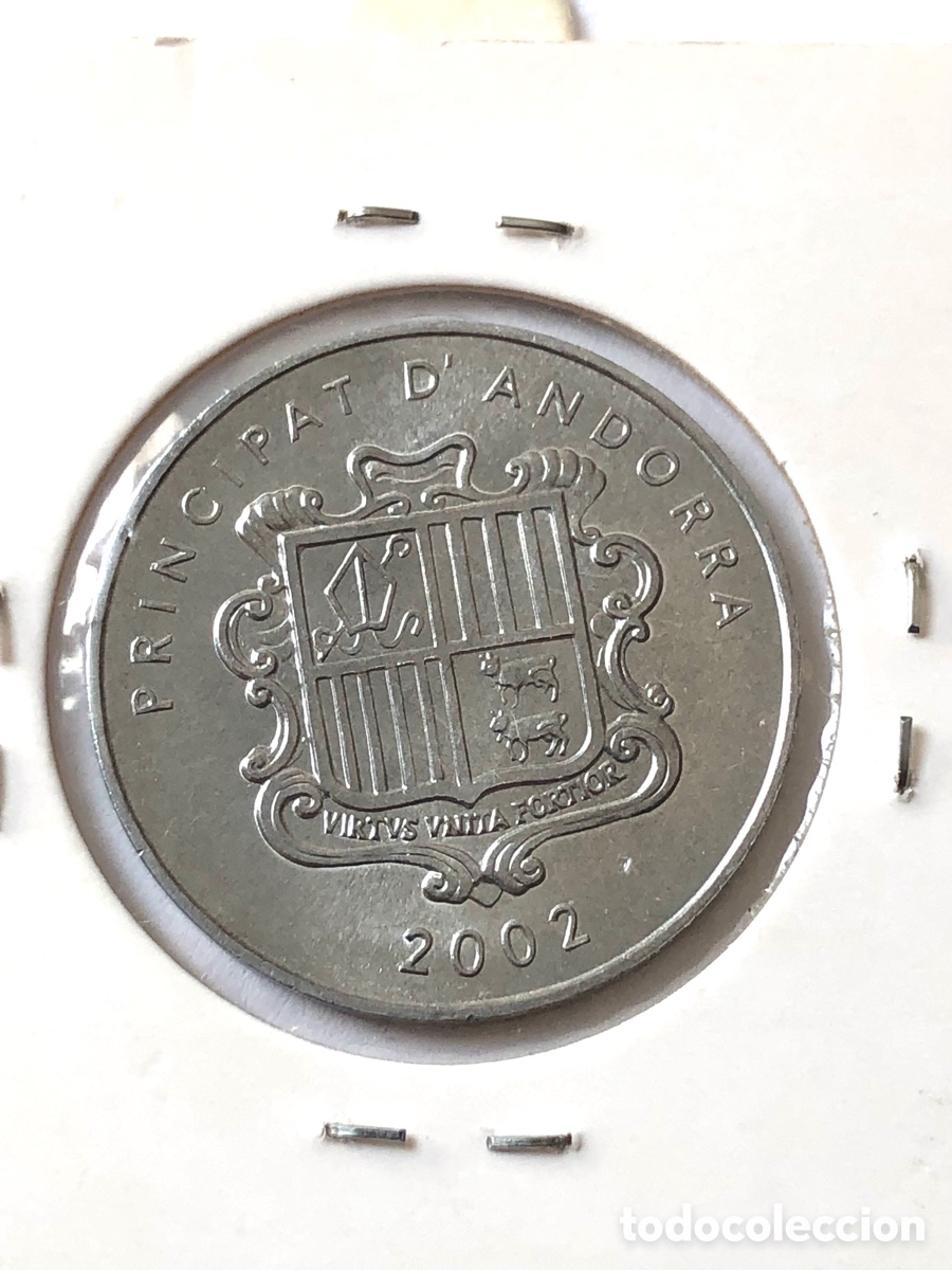 Monedas antiguas de Europa: Moneda de Andorra 1 c&egrave;ntim 2002- Agnus Dei (nuevo)