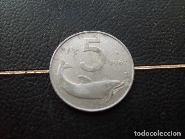 Monedas antiguas de Europa: * ITALIA 5 LIRAS 1967