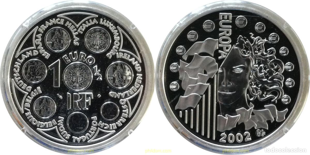 Monedas antiguas de Europa: 5585 FRANCIA 2002 FRANCE 2002 1 1/2 EURO PLATA PROOF