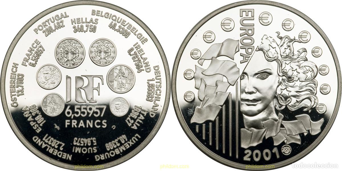 Monedas antiguas de Europa: 5586 FRANCIA 2001 FRANCE 2001 PLATA 6,55957 PROOF