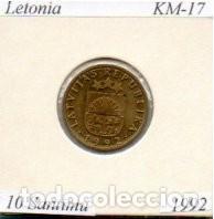 Monedas antiguas de Europa: LETONIA 1992, 10 SANTIMU, KM-17, SC