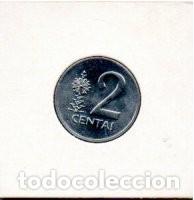 Monedas antiguas de Europa: LITUANIA 1991, 2 CENTAI, KM-86, SC; - Foto 2