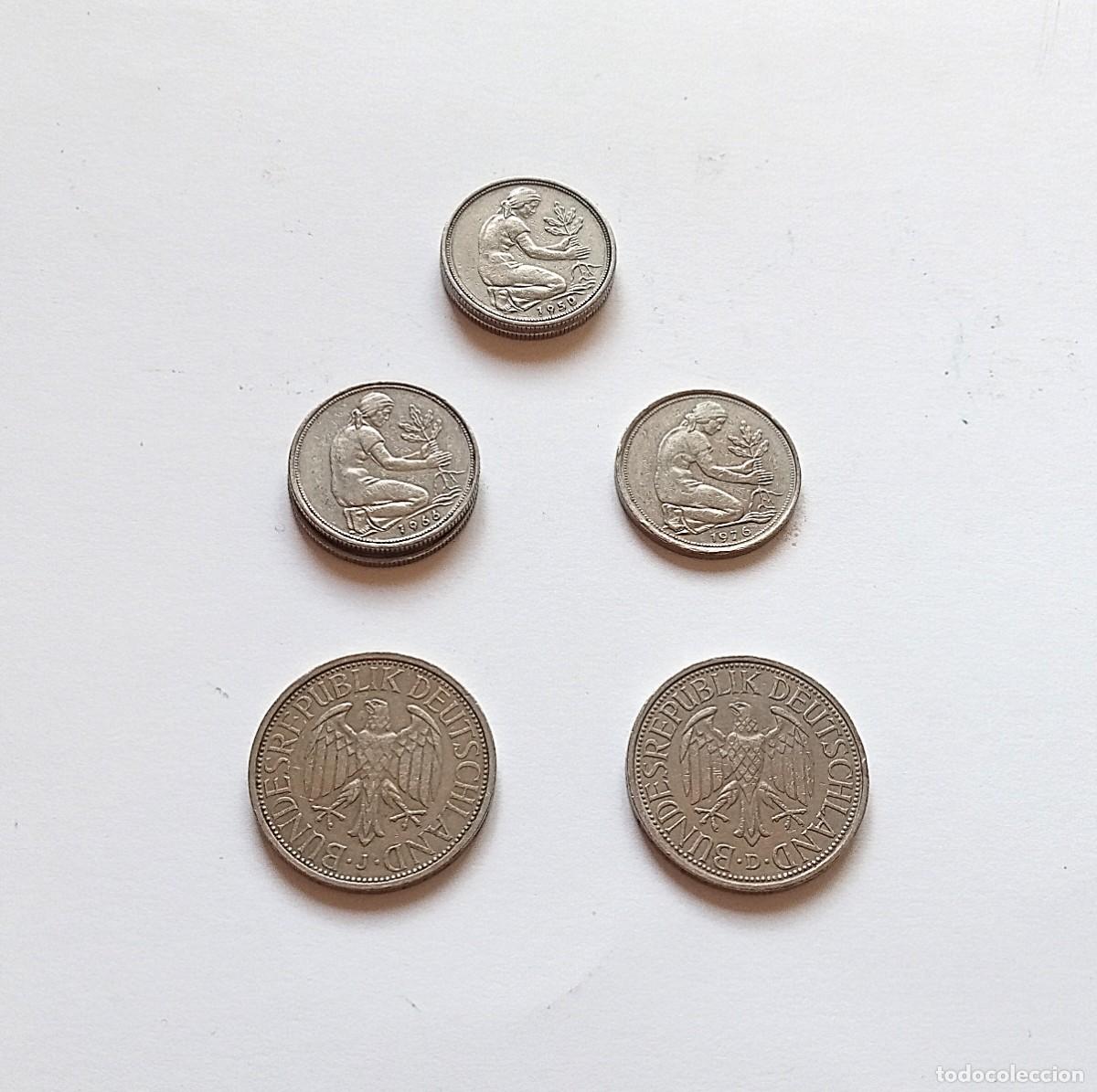 Monete antiche di Europa: ALEMANIA - 7 MONEDAS - Entre 1950 y 1977 - VER LISTADO
