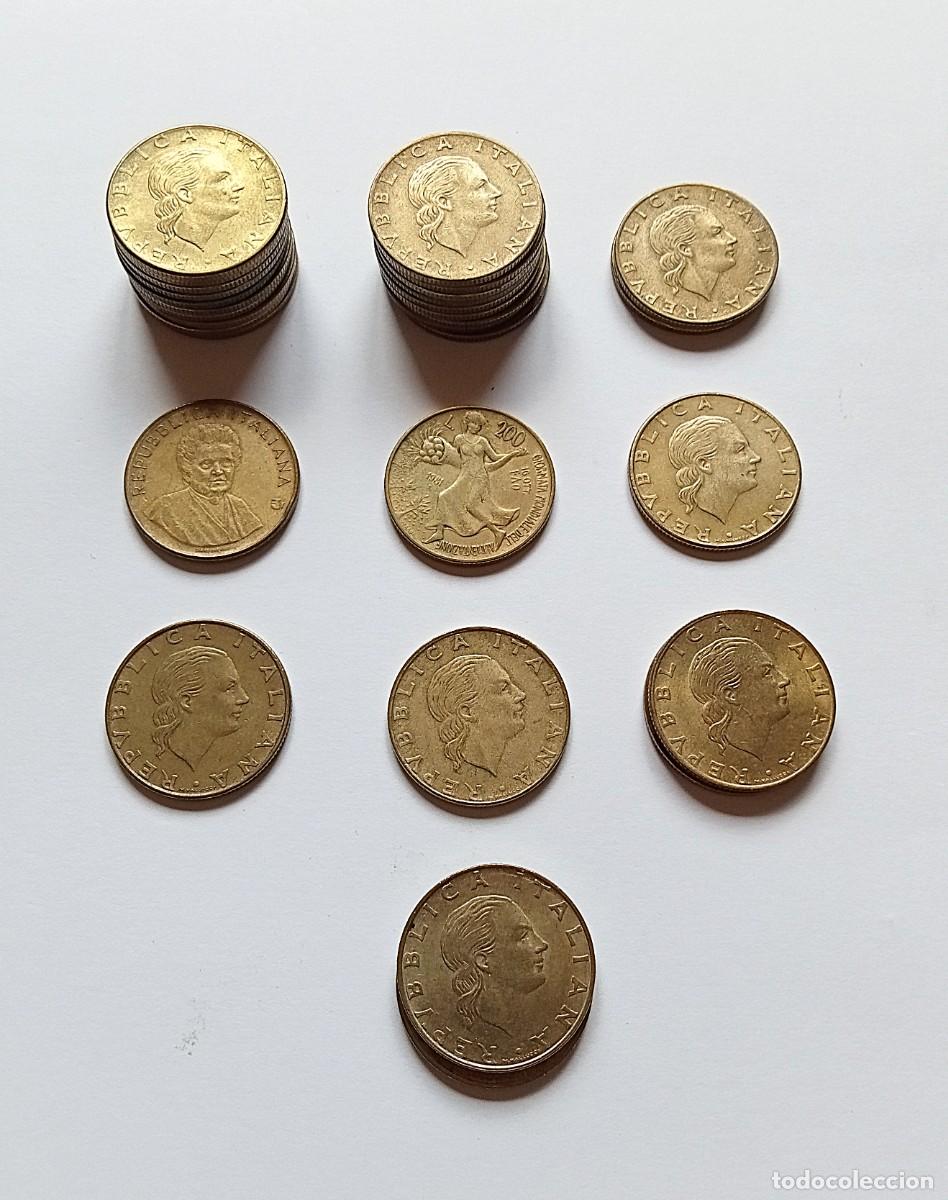 Monedas antiguas de Europa: ITALIA - 30 MONEDAS de 200 LIRAS - Entre 1978 y 1994 - VER LISTADO