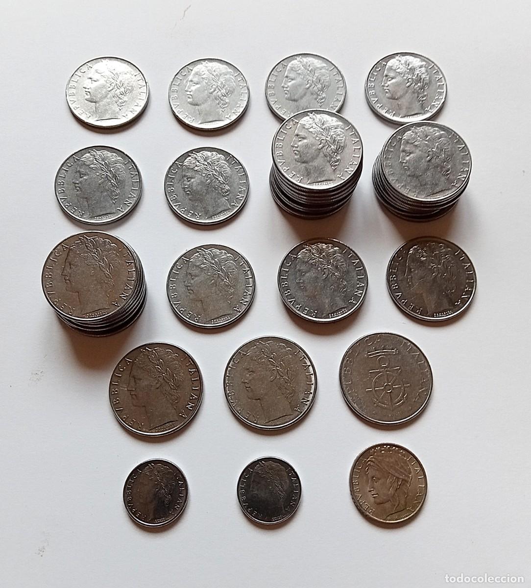 Monedas antiguas de Europa: ITALIA - 39 MONEDAS de 100 LIRAS - Entre 1956 y 1996 - VER LISTADO