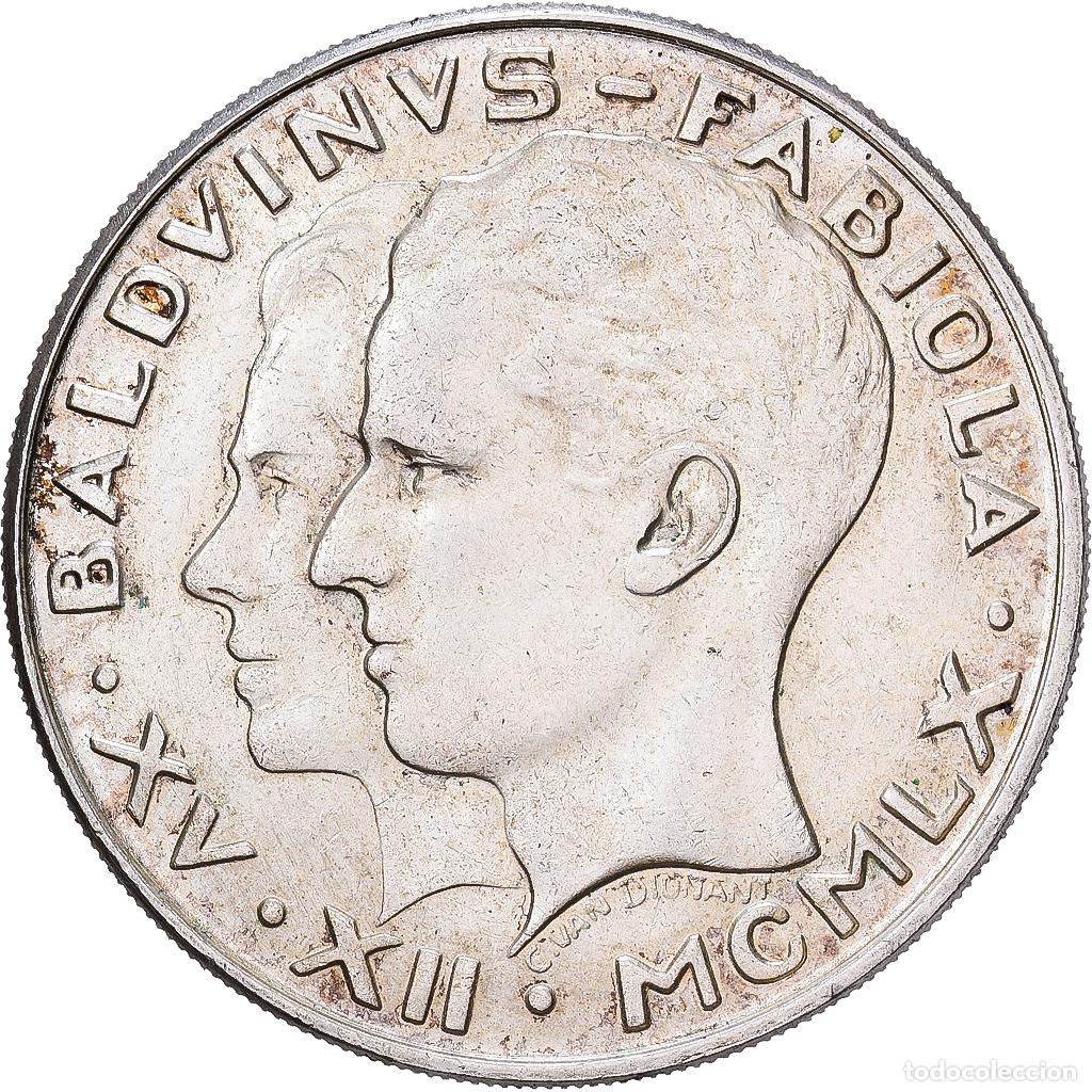 Monedas antiguas de Europa: [#1551231] B&eacute;lgica, Baudouin I, 50 Francs, 50 Frank, 1960, Brussels, Plata, EBC, KM:152.1
