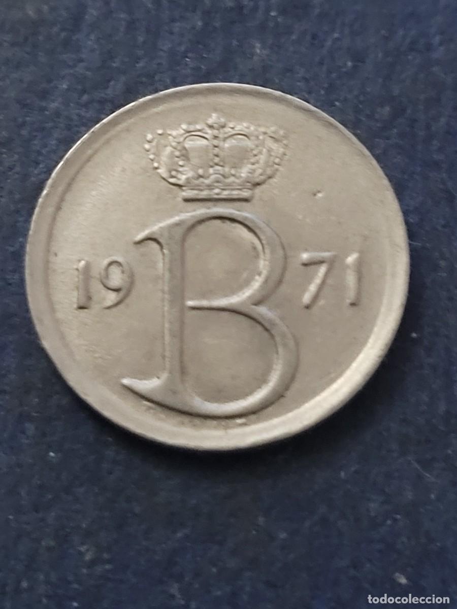 Monedas antiguas de Europa: Moneda 25 c&eacute;ntimos 1971 &rdquo;belgique&rdquo; B&eacute;lgica