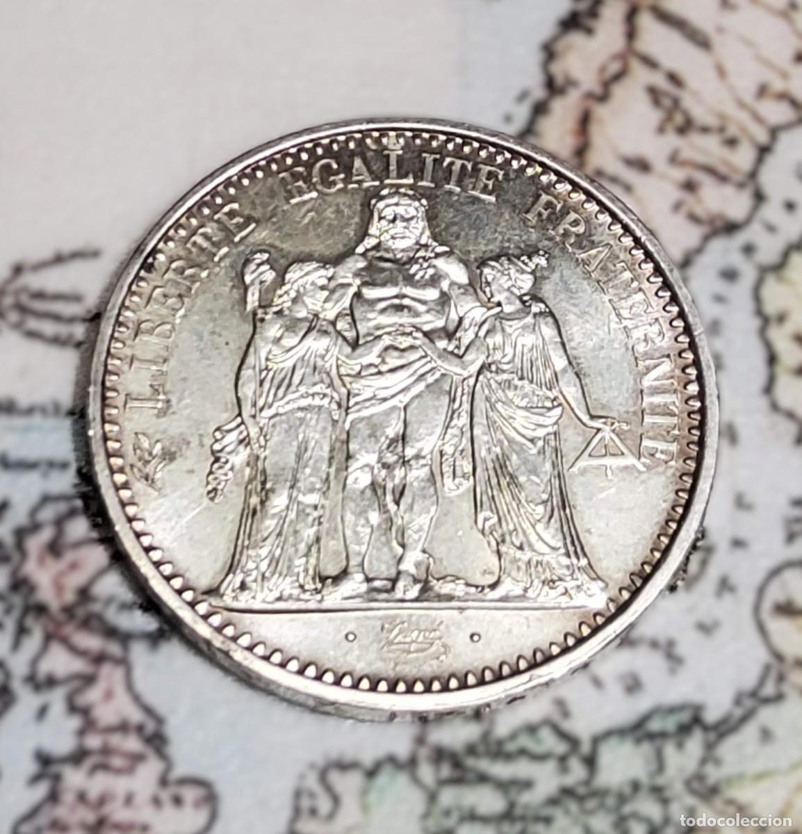 Monedas antiguas de Europa: MONEDA DE PLATA DE 10 FRANCOS DE FRANCIA DEL A&Ntilde;O 1967.SIN CIRCULAR