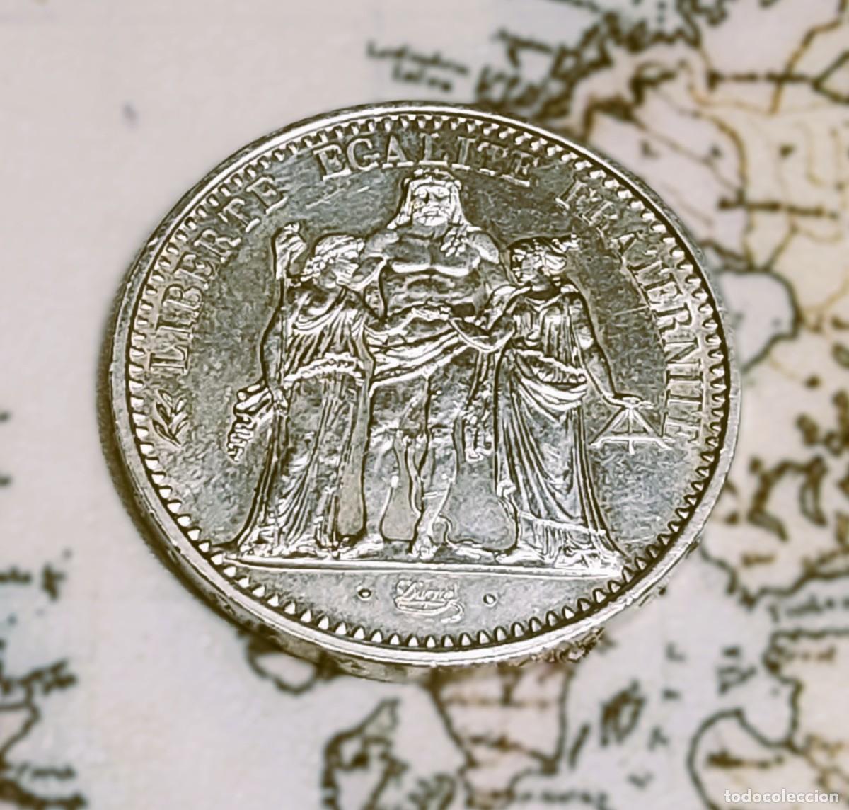 Monedas antiguas de Europa: MONEDA DE PLATA DE 10 FRANCOS DE FRANCIA DEL A&Ntilde;O 1968.SIN CIRCULAR