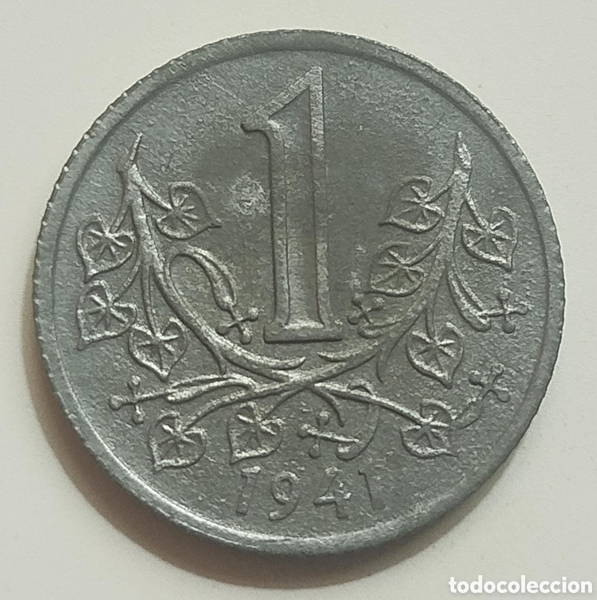 Alte M&uuml;nzen aus Europa: Moneda 1 Koruna 1941 Protectorado Bohemia y Moravia