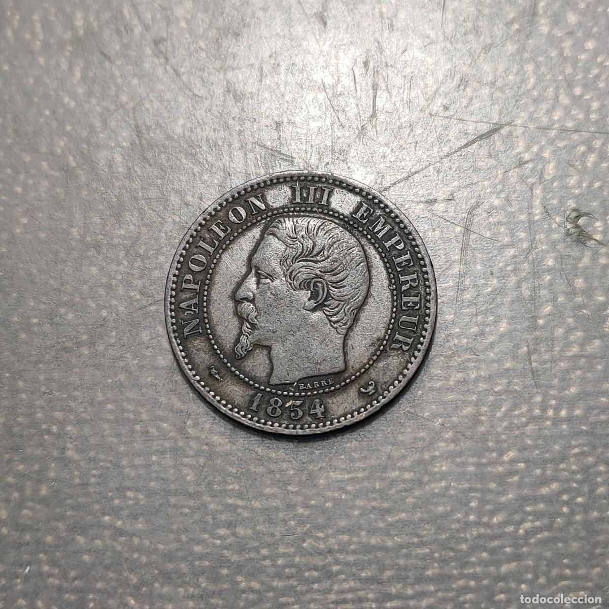 Monedas antiguas de Europa: FRANCIA FRANCE NAPOLEON III 2 CENTIMES 1854 W MBC+