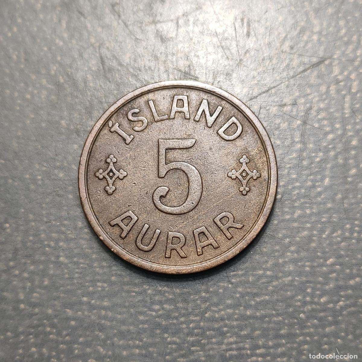 Monedas antiguas de Europa: ICELAND ISLANDIA 5 AURAR 1931 KM 7.1 MBC+