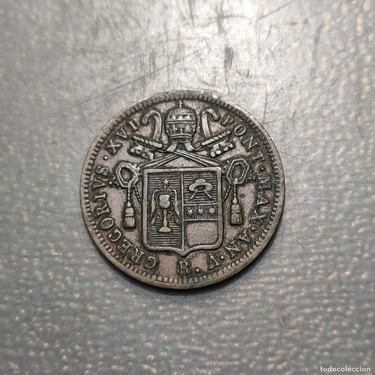 Monedas antiguas de Europa: ESTADOS PAPALES 1/2 BAIOCCO 1935 R MBC
