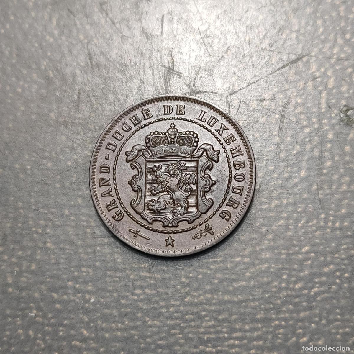 Monedas antiguas de Europa: LUXEMBURGO LUXEMBOURG 2 1/2 CENTIMES 1870 DOT ABOVE BARTH MINTAGE 210.000 RARE