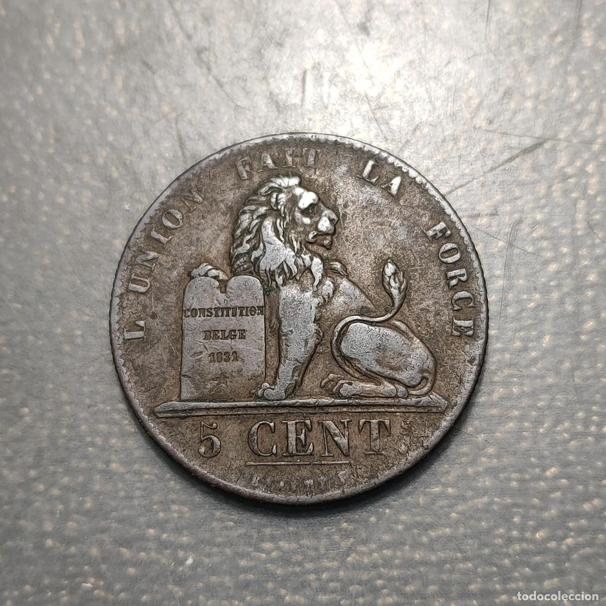Monedas antiguas de Europa: BELGICA BELGIUM LEOPOLD I 5 CENTIMES 1837 MBC-/MBC