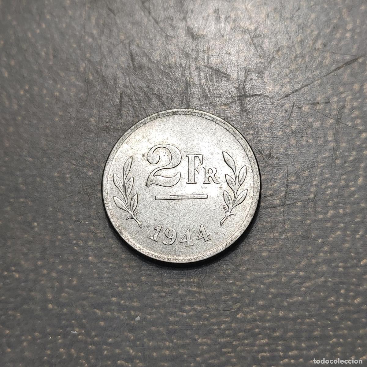 Monedas antiguas de Europa: BELGICA BELGIUM 2 FRANCS 1944 EBC+