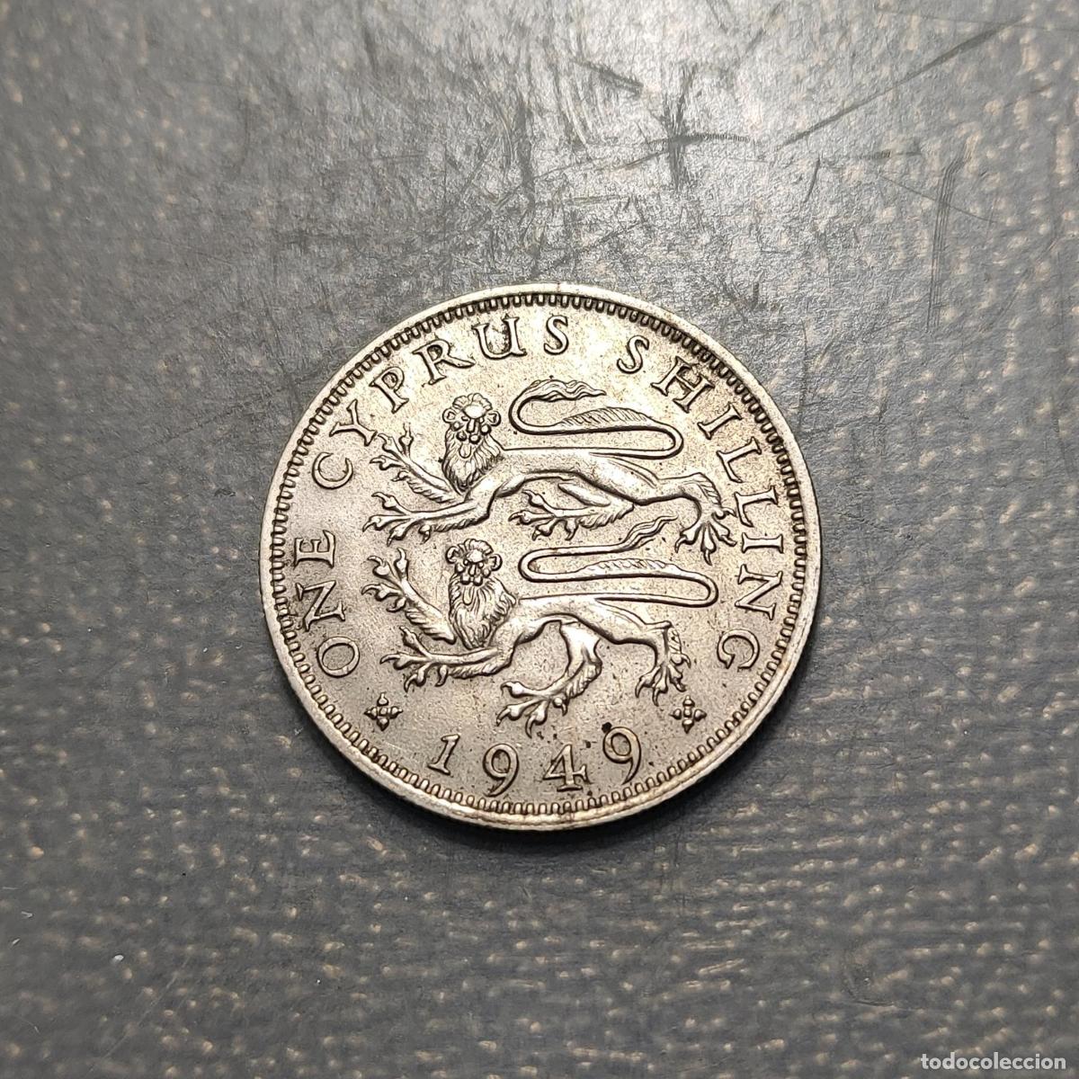 Monedas antiguas de Europa: CHIPRE CYPRUS 1 SHILLING 1949 MBC/MBC+