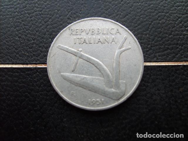 Monedas antiguas de Europa: ITALIA 10 LIRAS 1951