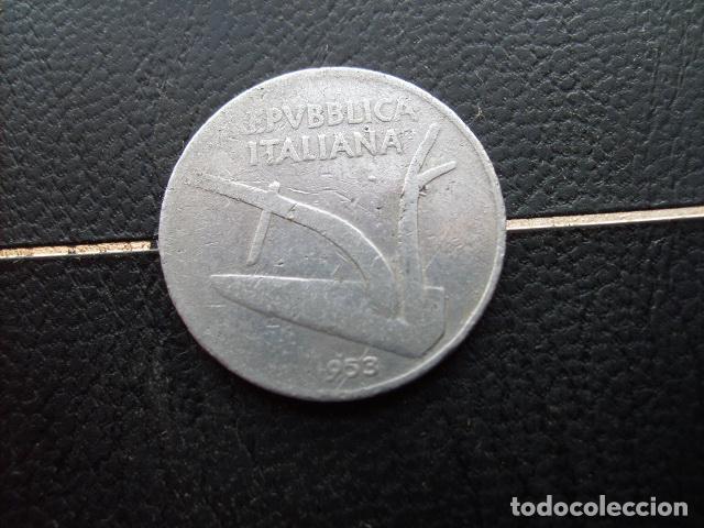 Monedas antiguas de Europa: ITALIA 10 LIRAS 1953