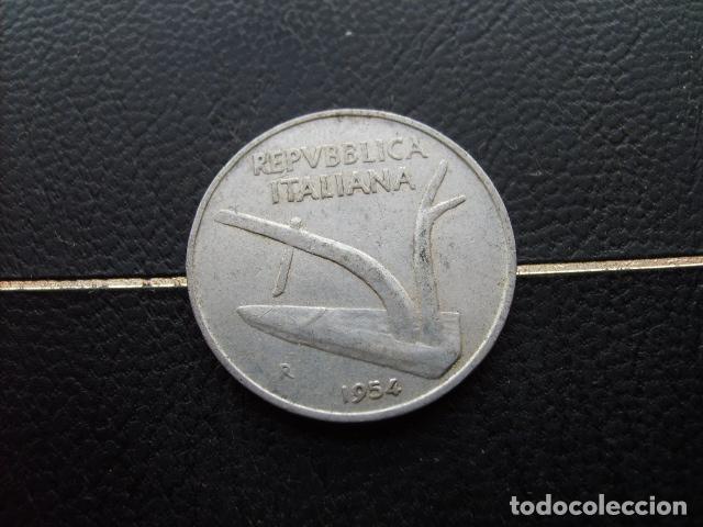 Monedas antiguas de Europa: ITALIA 10 LIRAS 1954