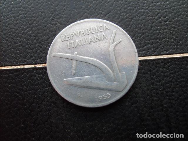 Monedas antiguas de Europa: ITALIA 10 LIRAS 1955