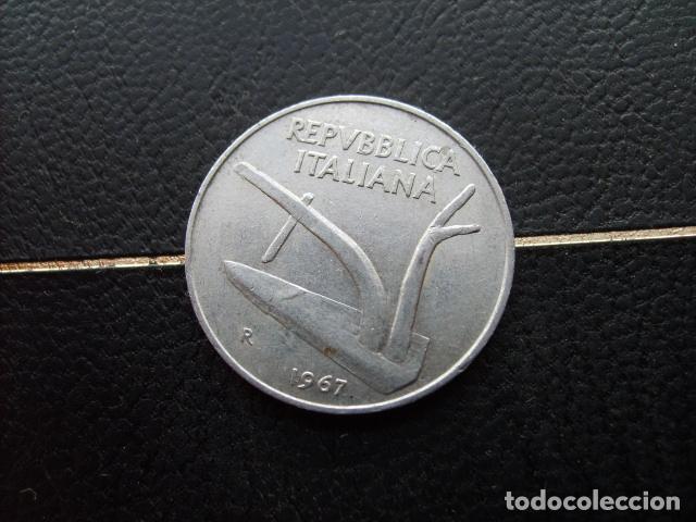 Monedas antiguas de Europa: ITALIA 10 LIRAS 1967