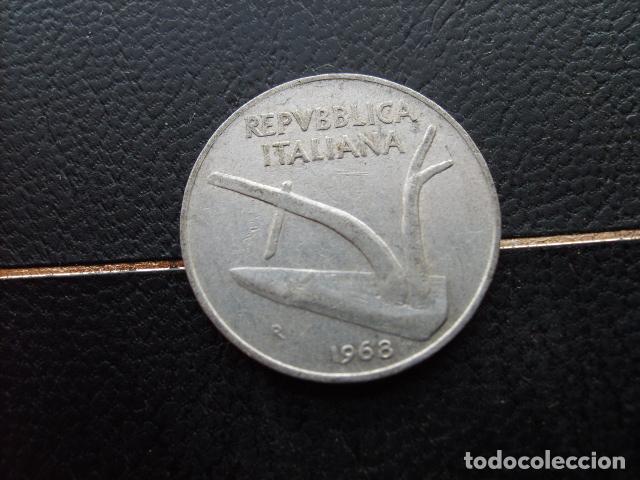 Monedas antiguas de Europa: ITALIA 10 LIRAS 1968