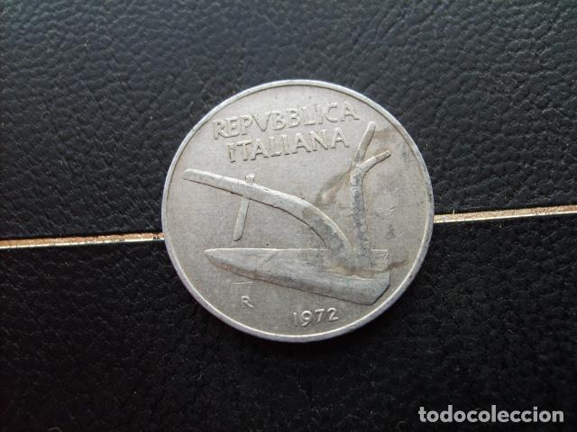 Monedas antiguas de Europa: ITALIA 10 LIRAS 1972