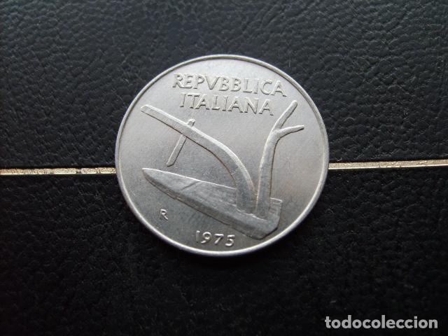 Monedas antiguas de Europa: ITALIA 10 LIRAS 1975