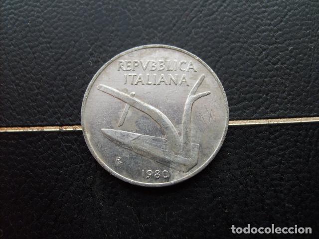 Monedas antiguas de Europa: ITALIA 10 LIRAS 1980