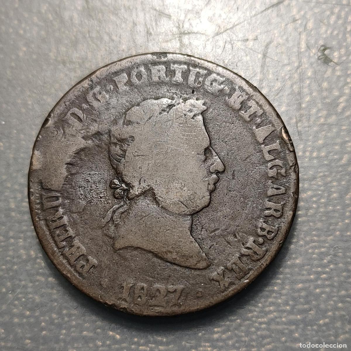 Monedas antiguas de Europa: PORTUGAL PEDRO IV 40 REIS 1827 BC+