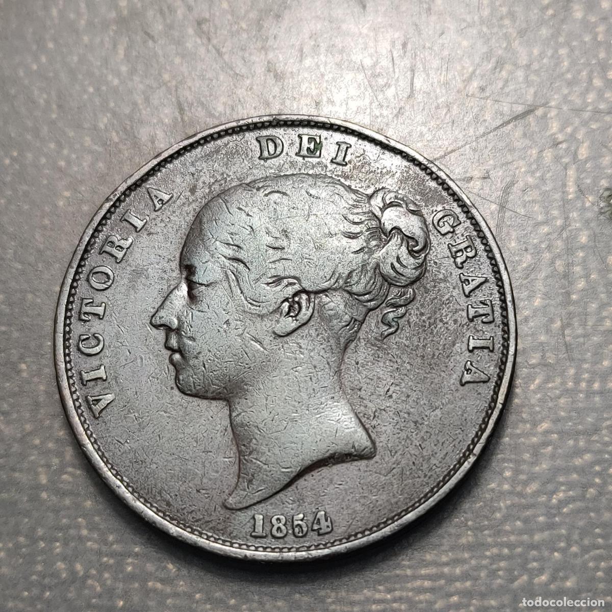 Monedas antiguas de Europa: GREAT BRITAIN GRAN BRETA&Ntilde;A VICTORIA 1 PENNY 1854 MBC