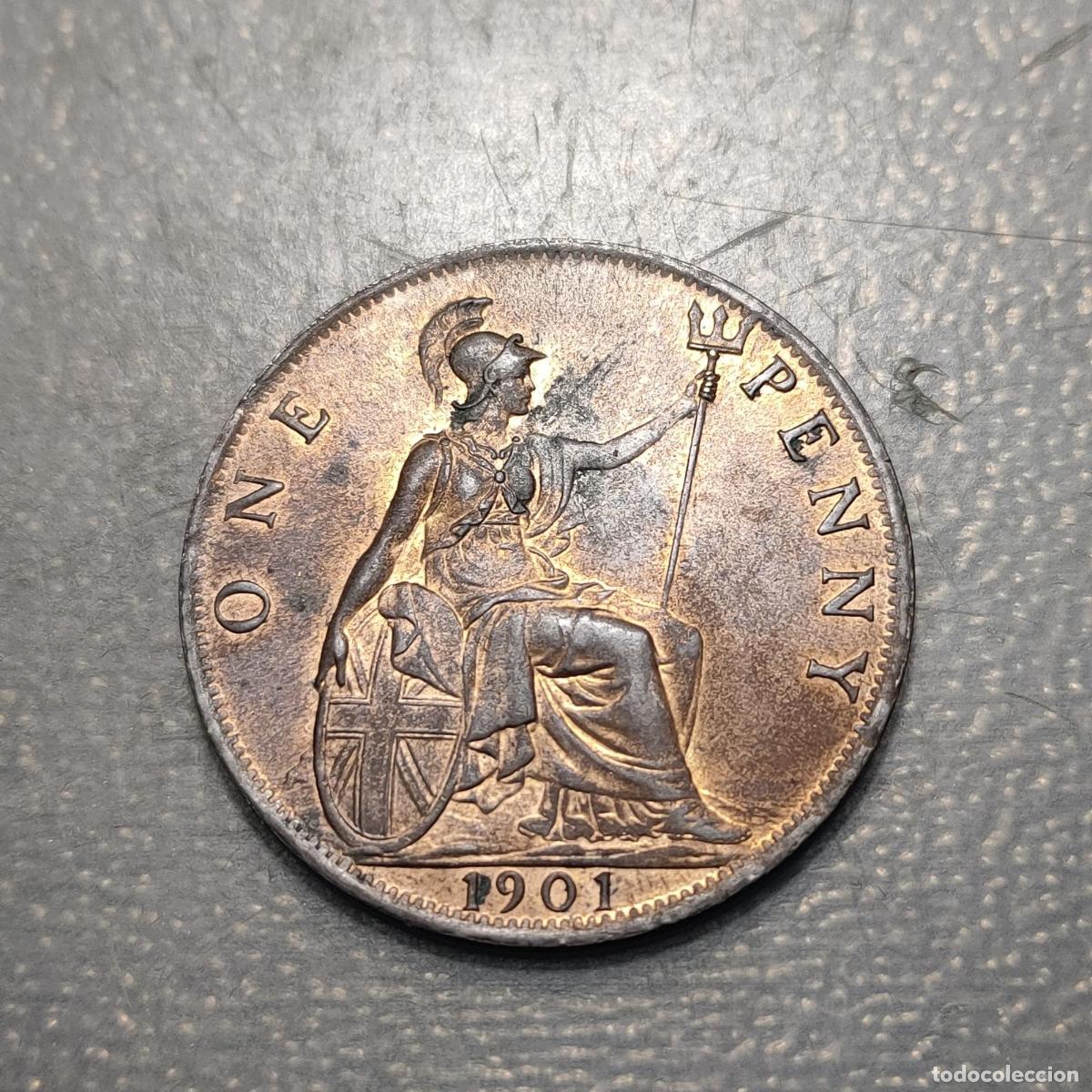 Monedas antiguas de Europa: GREAT BRITAIN GRAN BRETA&Ntilde;A VICTORIA 1 PENNY 1901 EBC/EBC+