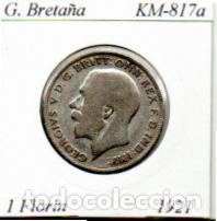 Monedas antiguas de Europa: GRAN BRETA&Ntilde;A 1921, 1 FLORIN, KM-817a, AG, MBC;