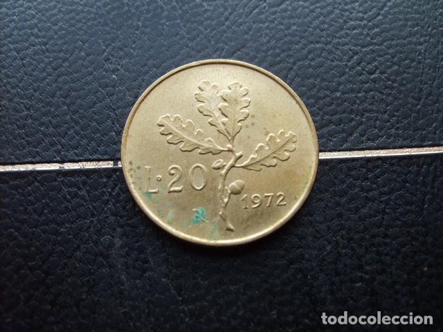 Monedas antiguas de Europa: ITALIA 20 LIRAS 1972