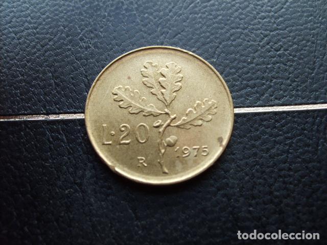 Monedas antiguas de Europa: ITALIA 20 LIRAS 1975