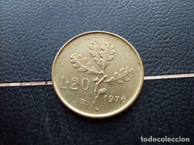 Monedas antiguas de Europa: ITALIA 20 LIRAS 1976