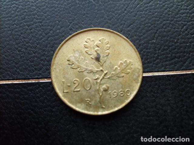 Monedas antiguas de Europa: ITALIA 20 LIRAS 1980